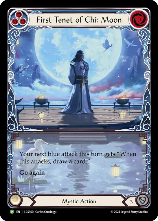 First Tenet of Chi: Moon [LGS300] (Promo)  Rainbow Foil | Card Merchant Takapuna