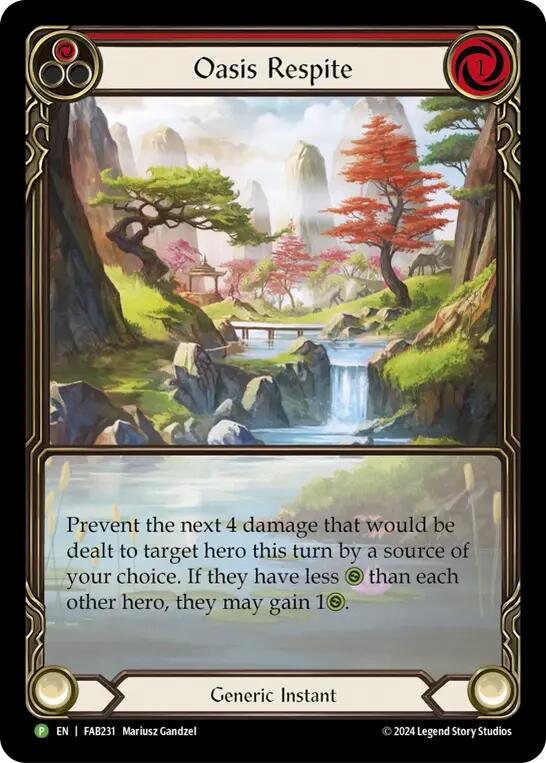 Oasis Respite [UPR221] (Promo)  Rainbow Foil | Card Merchant Takapuna