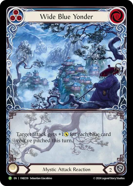 Wide Blue Yonder [FAB239] (Promo)  Rainbow Foil | Card Merchant Takapuna