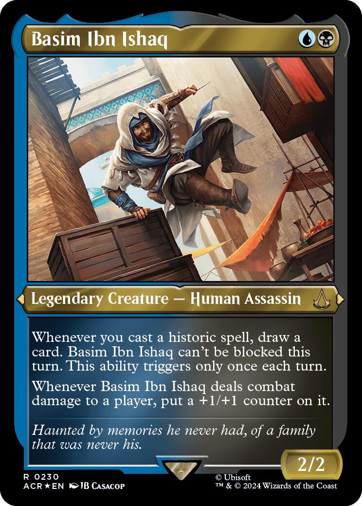 Basim Ibn Ishaq (Foil Etched) [Assassin's Creed] | Card Merchant Takapuna