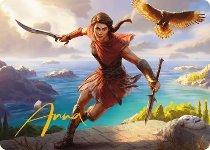 Kassandra, Eagle Bearer Art Card (Gold-Stamped Signature) [Assassin's Creed Art Series] | Card Merchant Takapuna