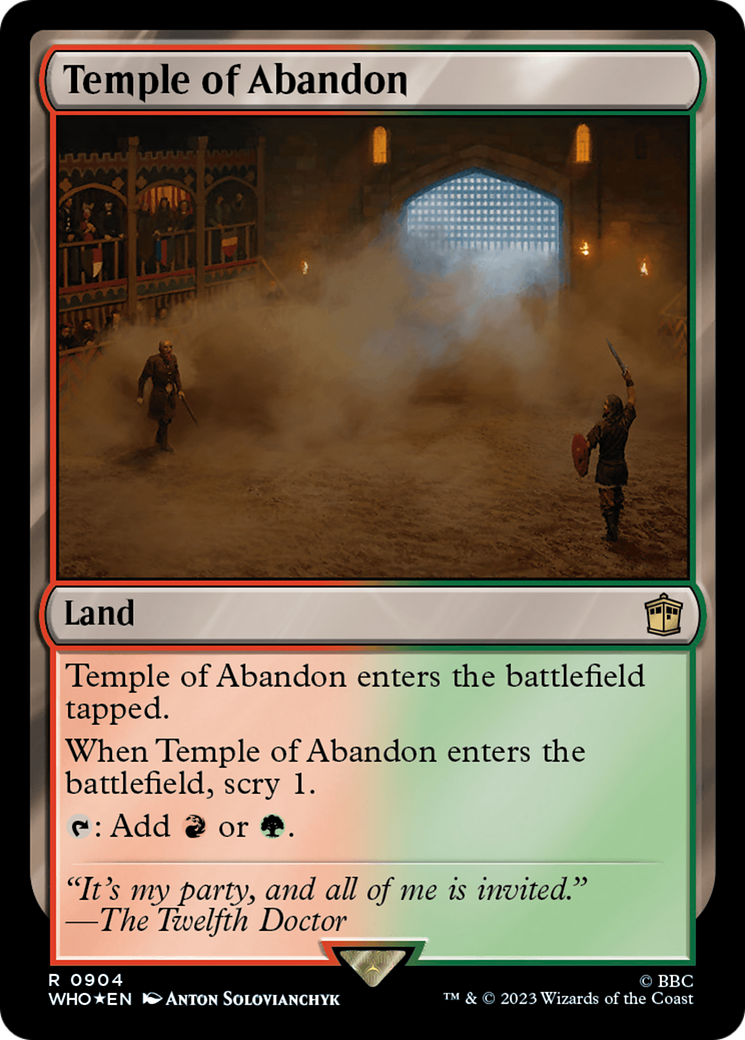 Temple of Abandon (Surge Foil) [Doctor Who] | Card Merchant Takapuna