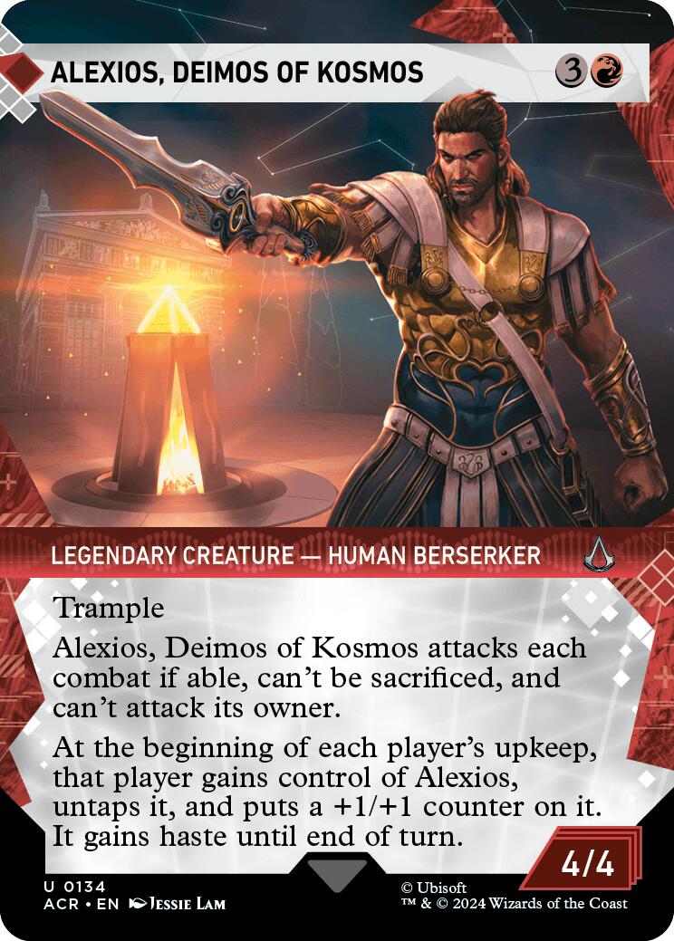 Alexios, Deimos of Kosmos (Showcase) [Assassin's Creed] | Card Merchant Takapuna