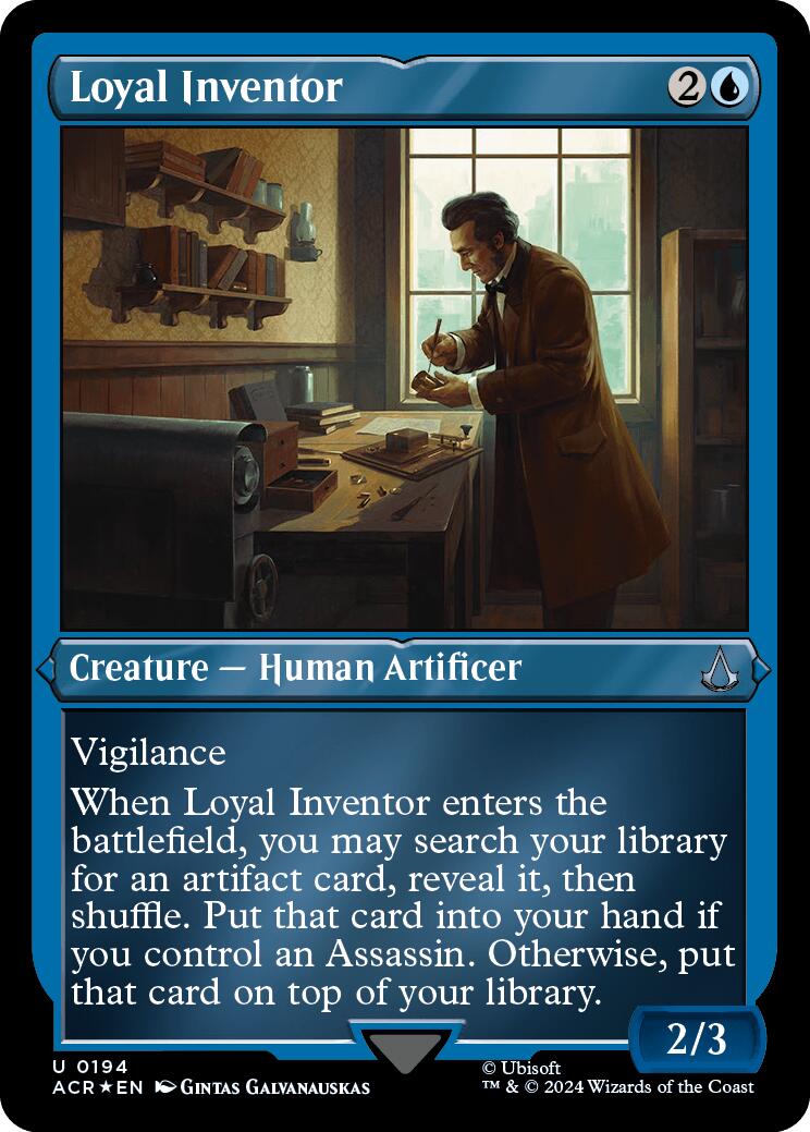 Loyal Inventor (Foil Etched) [Assassin's Creed] | Card Merchant Takapuna