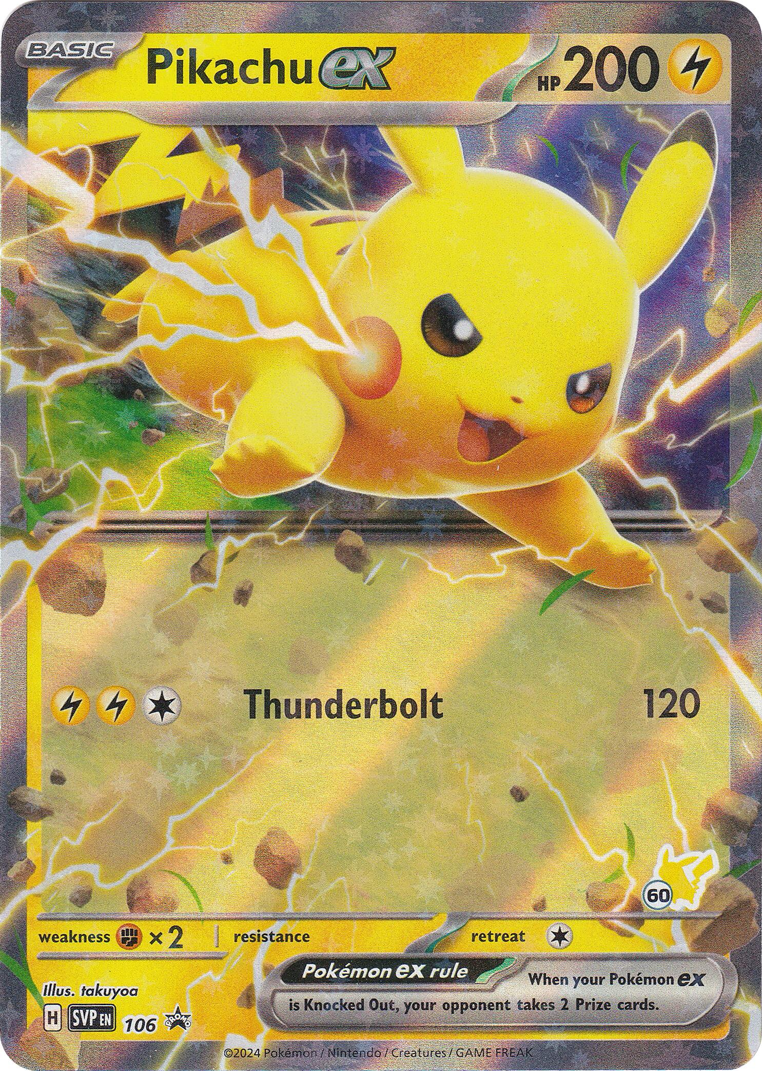 Pikachu ex (106) (Pikachu 60) [Battle Academy 2024] | Card Merchant Takapuna