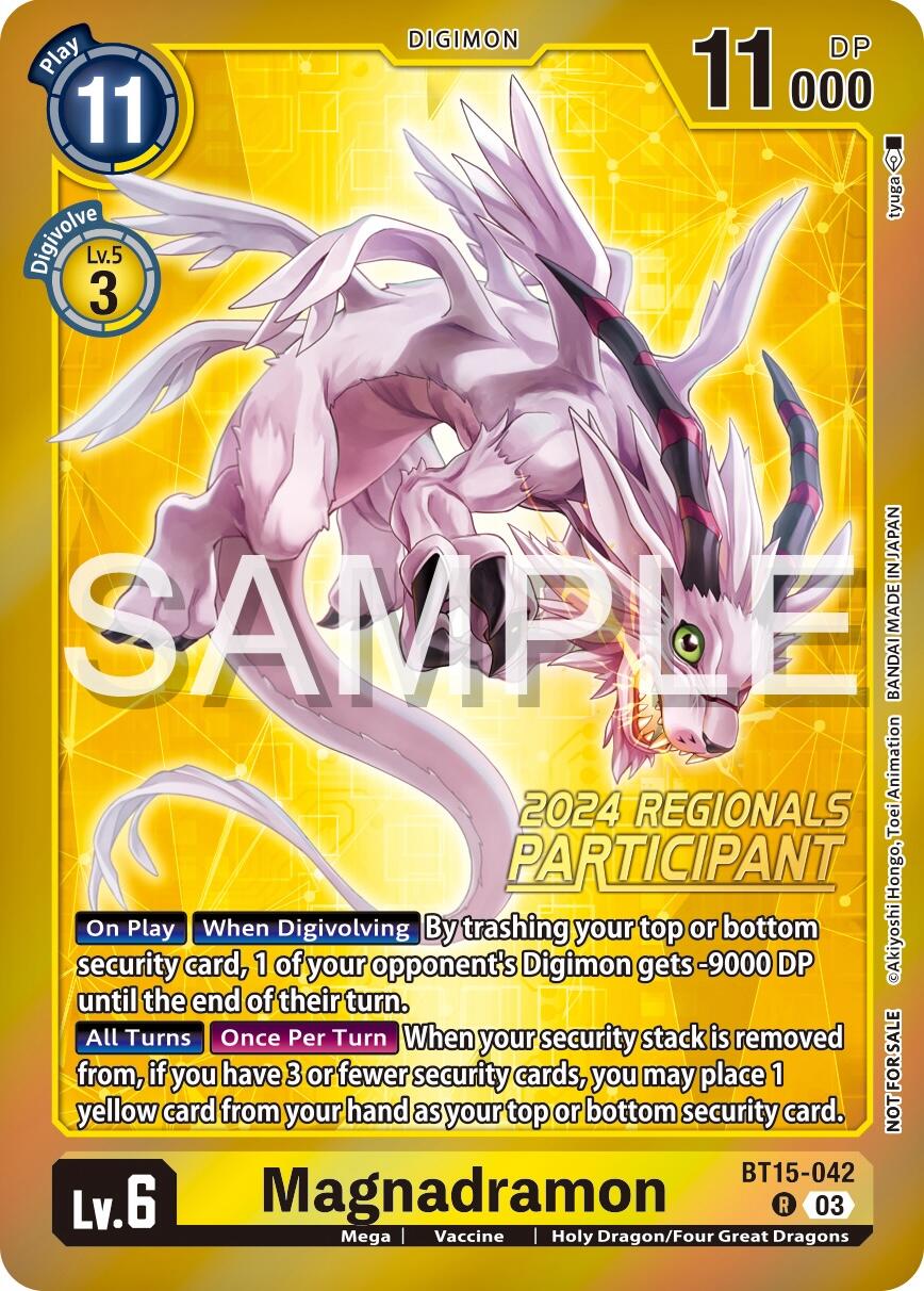 Magnadramon [BT15-042] (2024 Regionals Participant) [Exceed Apocalypse] | Card Merchant Takapuna