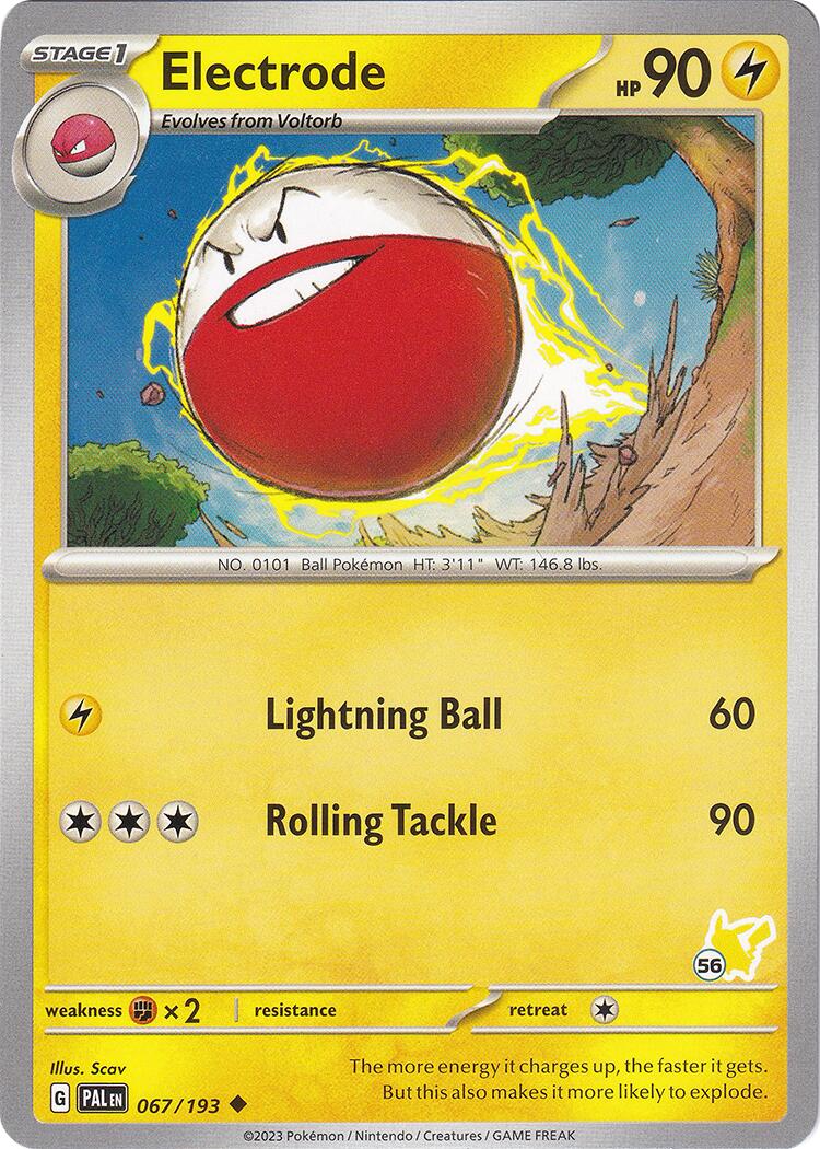 Electrode (067/193) (Pikachu Stamp #56) [Battle Academy 2024] | Card Merchant Takapuna