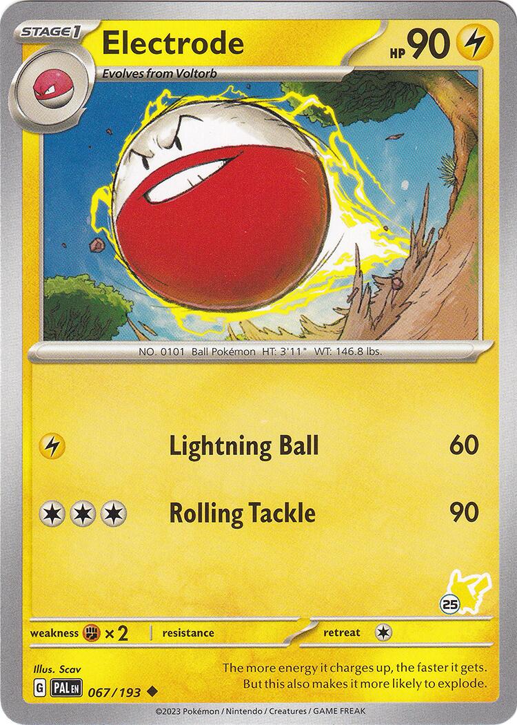 Electrode (067/193) (Pikachu Stamp #25) [Battle Academy 2024] | Card Merchant Takapuna