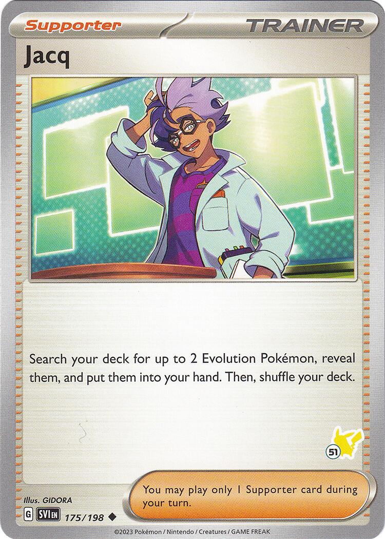 Jacq (175/198) (Pikachu Stamp #51) [Battle Academy 2024] | Card Merchant Takapuna