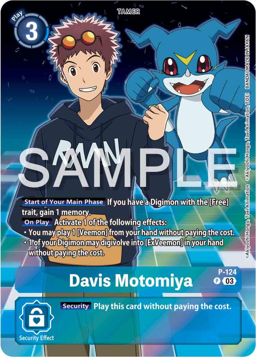 Davis Motomiya [P-124] (Digimon Adventure 02: The Beginning Set) [Promotional Cards] | Card Merchant Takapuna