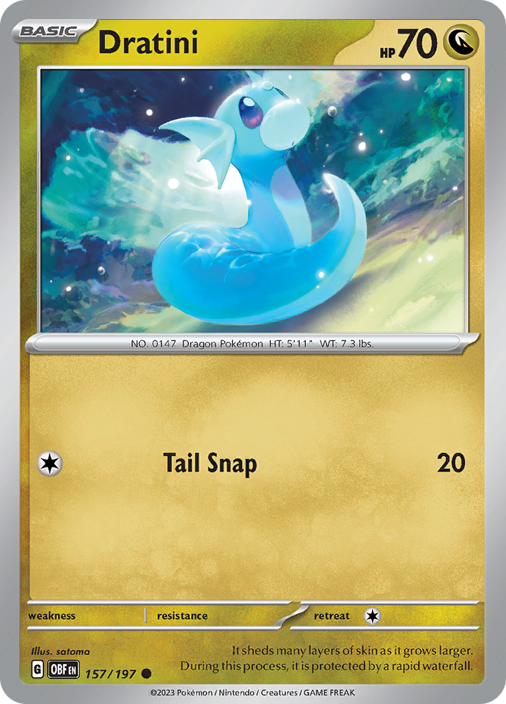 Dratini (157/197) [Scarlet & Violet: Obsidian Flames] | Card Merchant Takapuna