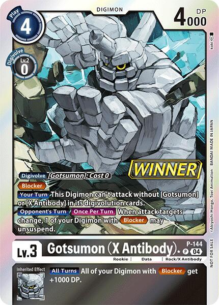 Gotsumon (X Antibody) [P-144] (Store Tournament 2024 Jul. – Sep. Winner Pack) [Promotional Cards] | Card Merchant Takapuna