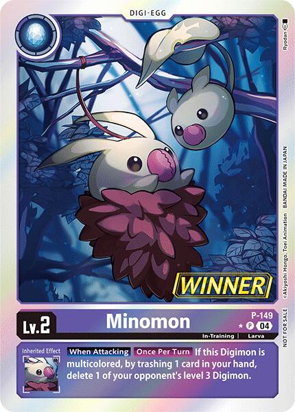 Minomon [P-149] (Store Tournament 2024 Jul. – Sep. Winner Pack) [Promotional Cards] | Card Merchant Takapuna