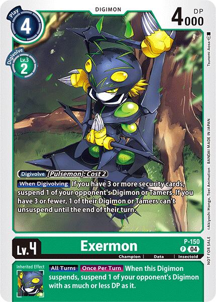 Exermon [P-150] (Store Tournament 2024 Jul. – Sep. Participation Pack) [Promotional Cards] | Card Merchant Takapuna