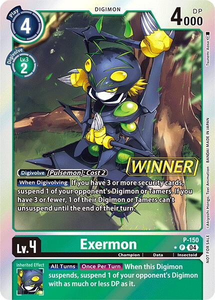 Exermon [P-150] (Store Tournament 2024 Jul. – Sep. Winner Pack) [Promotional Cards] | Card Merchant Takapuna