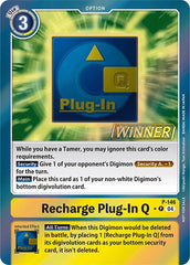 Recharge Plug-In Q [P-146] (Store Tournament 2024 Jul. – Sep. Winner Pack) [Promotional Cards] | Card Merchant Takapuna