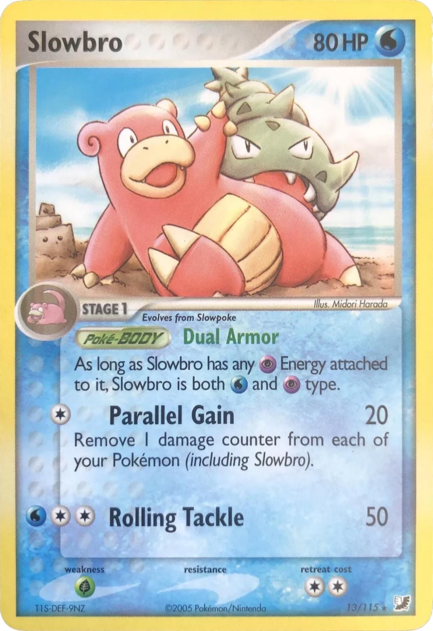 Slowbro (13/115) (Theme Deck Exclusives) [EX: Unseen Forces] | Card Merchant Takapuna