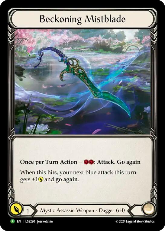 Beckoning Mistblade [LGS290] (Promo)  Rainbow Foil | Card Merchant Takapuna