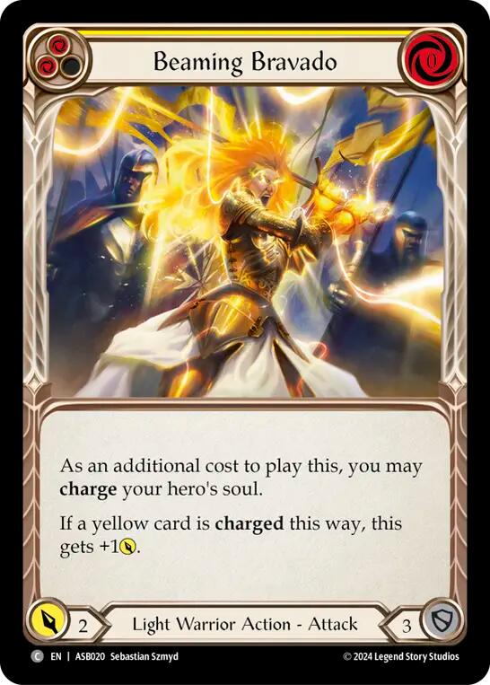 Beaming Bravado (Yellow) [ASB020] (Armory Deck: Boltyn) | Card Merchant Takapuna