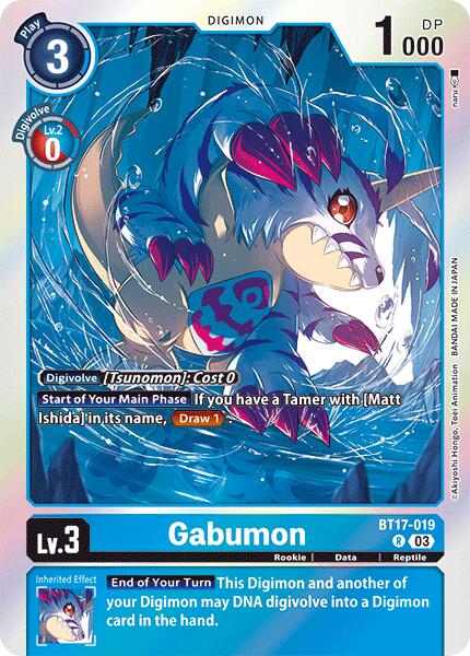 Gabumon [BT17-019] [Secret Crisis] | Card Merchant Takapuna