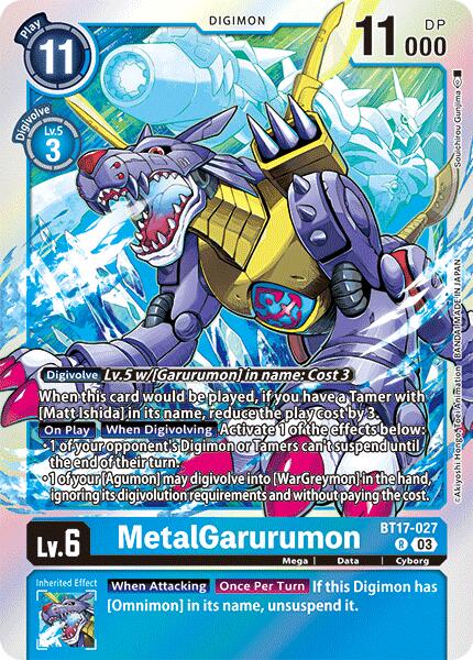 MetalGarurumon [BT17-027] [Secret Crisis] | Card Merchant Takapuna