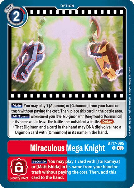 Miraculous Mega Knight [BT17-095] [Secret Crisis] | Card Merchant Takapuna