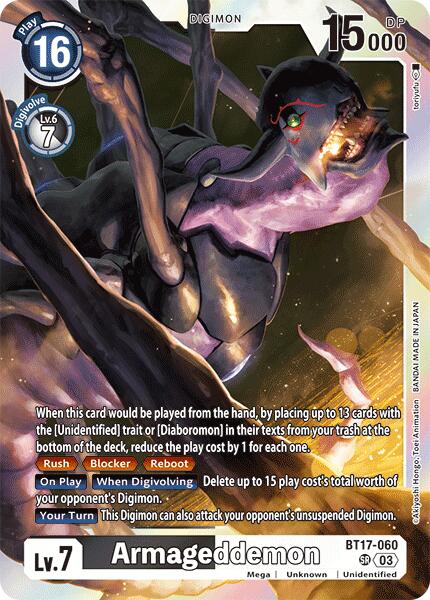 Armageddemon [BT17-060] [Secret Crisis] | Card Merchant Takapuna