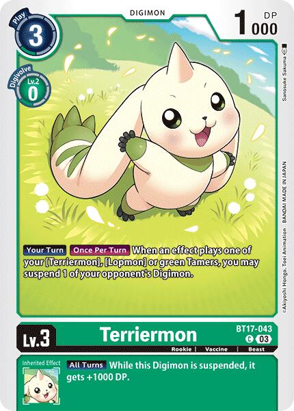 Terriermon [BT17-043] [Secret Crisis] | Card Merchant Takapuna