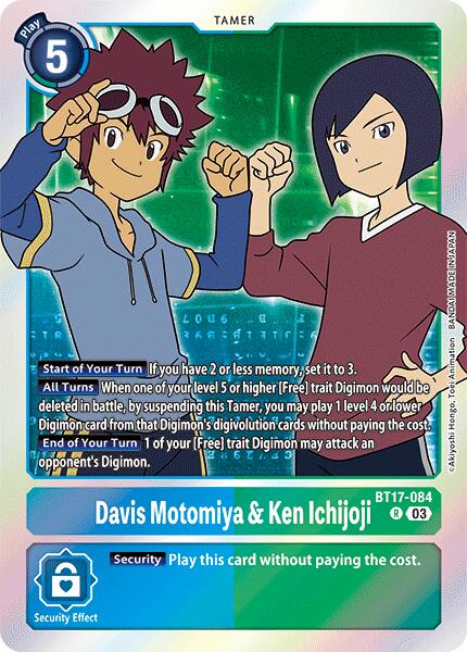 Davis Motomiya & Ken Ichijoji [BT17-084] [Secret Crisis] | Card Merchant Takapuna