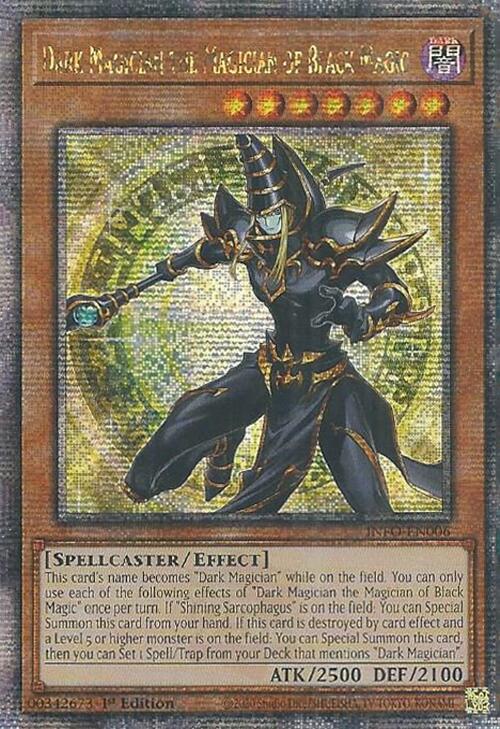 Dark Magician the Magician of Black Magic (Quarter Century Secret Rare) [INFO-EN006] Quarter Century Secret Rare | Card Merchant Takapuna