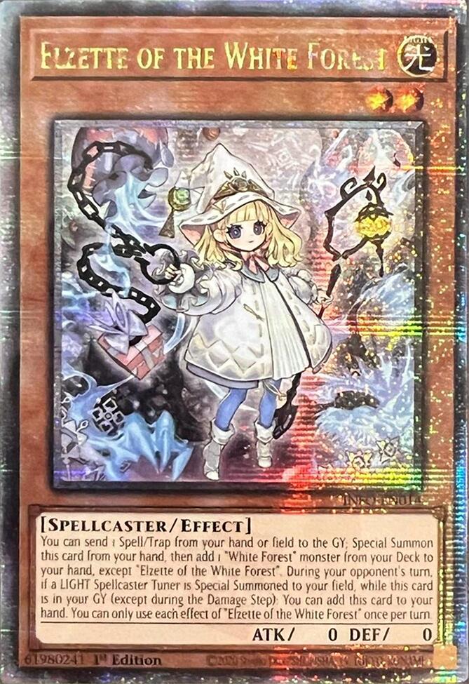 Elzette of the White Forest (Quarter Century Secret Rare) [INFO-EN014] Quarter Century Secret Rare | Card Merchant Takapuna