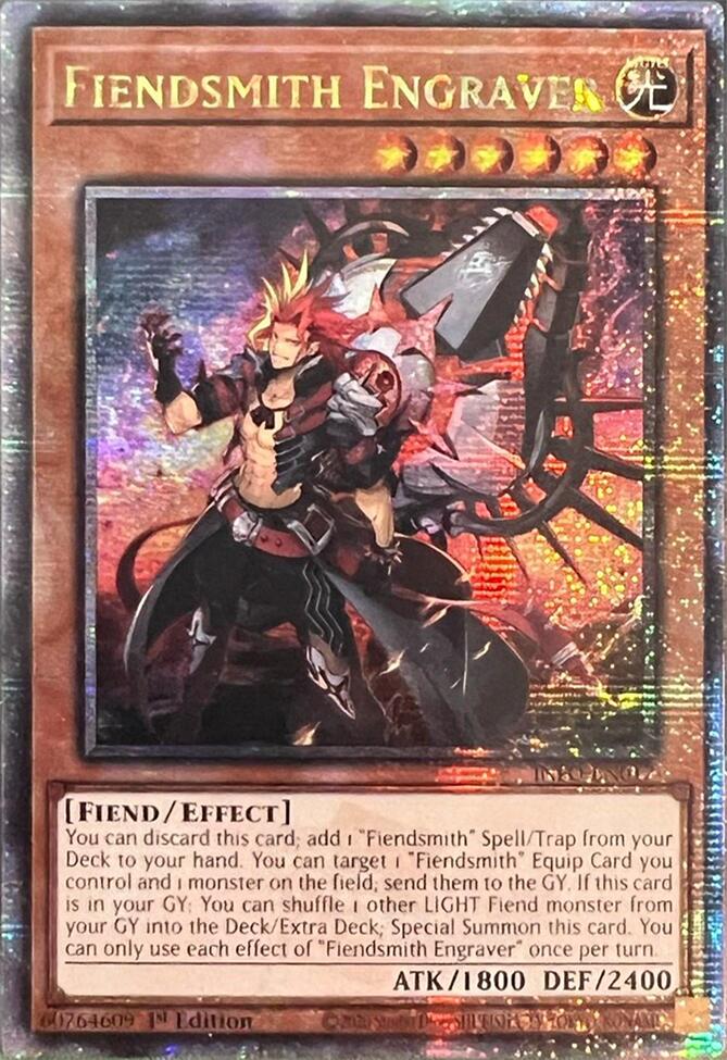 Fiendsmith Engraver (Quarter Century Secret Rare) [INFO-EN017] Quarter Century Secret Rare | Card Merchant Takapuna