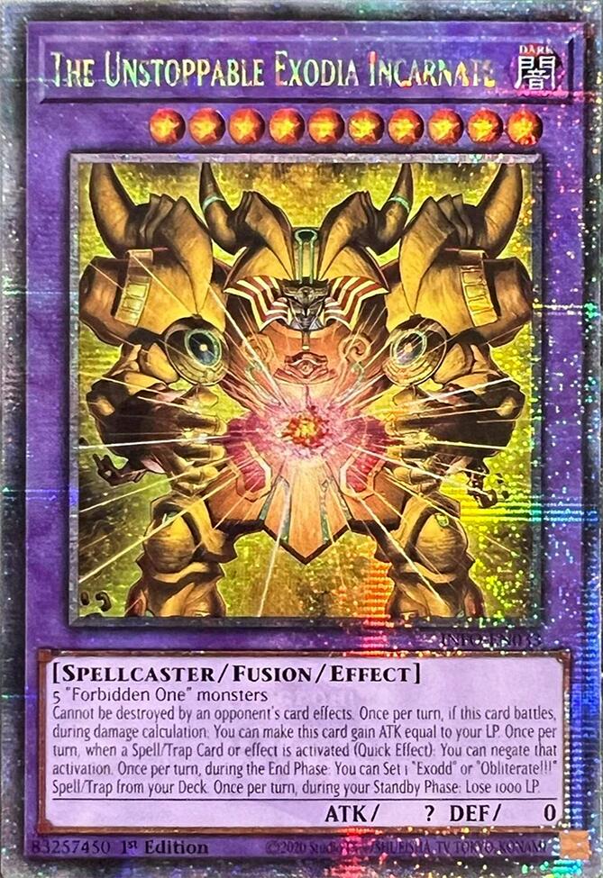 The Unstoppable Exodia Incarnate (Quarter Century Secret Rare) [INFO-EN033] Quarter Century Secret Rare | Card Merchant Takapuna