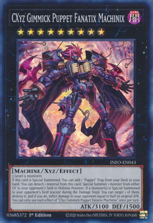 CXyz Gimmick Puppet Fanatix Machinix [INFO-EN043] Super Rare | Card Merchant Takapuna