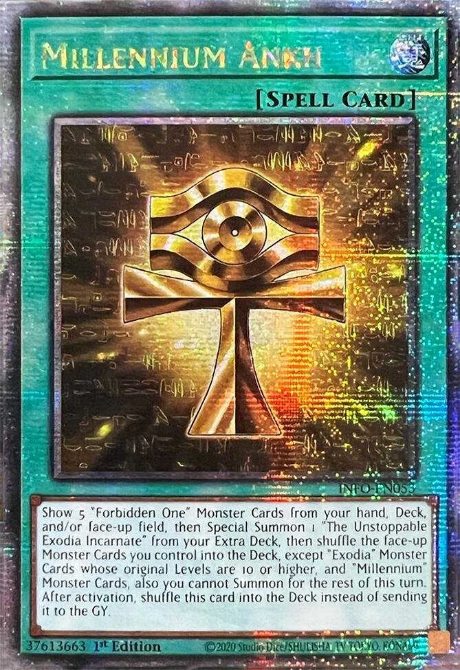 Millennium Ankh (Quarter Century Secret Rare) [INFO-EN053] Quarter Century Secret Rare | Card Merchant Takapuna