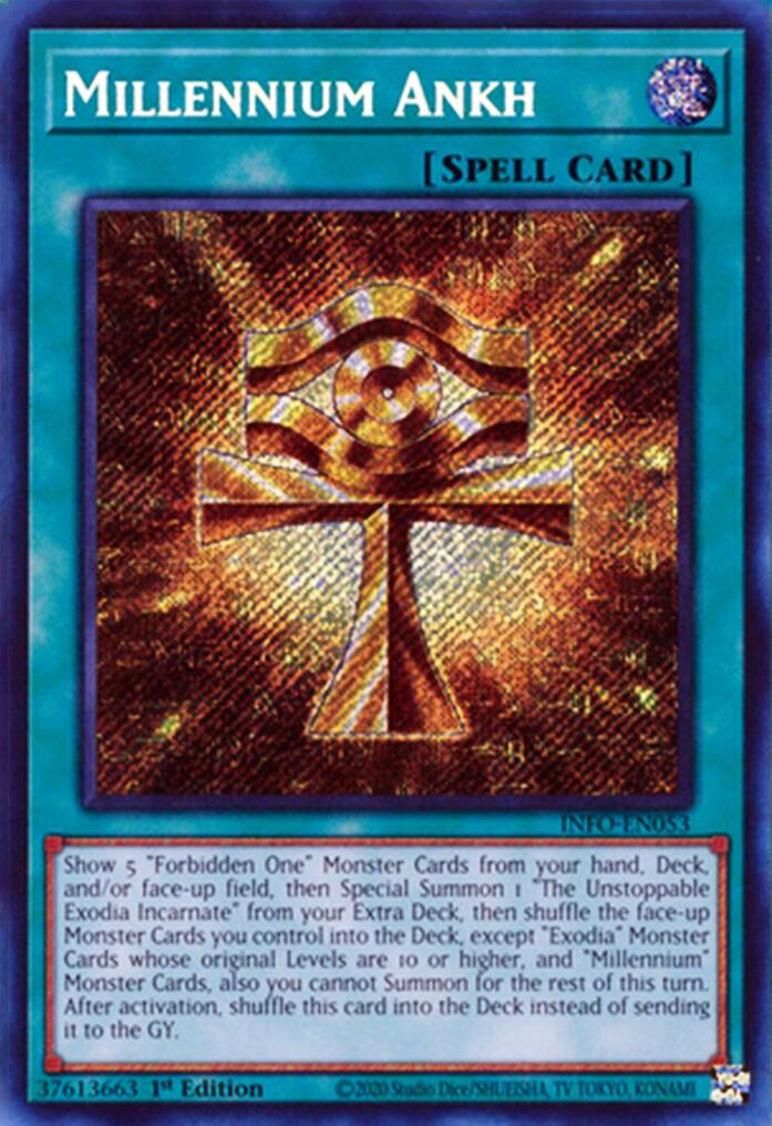 Millennium Ankh [INFO-EN053] Secret Rare | Card Merchant Takapuna