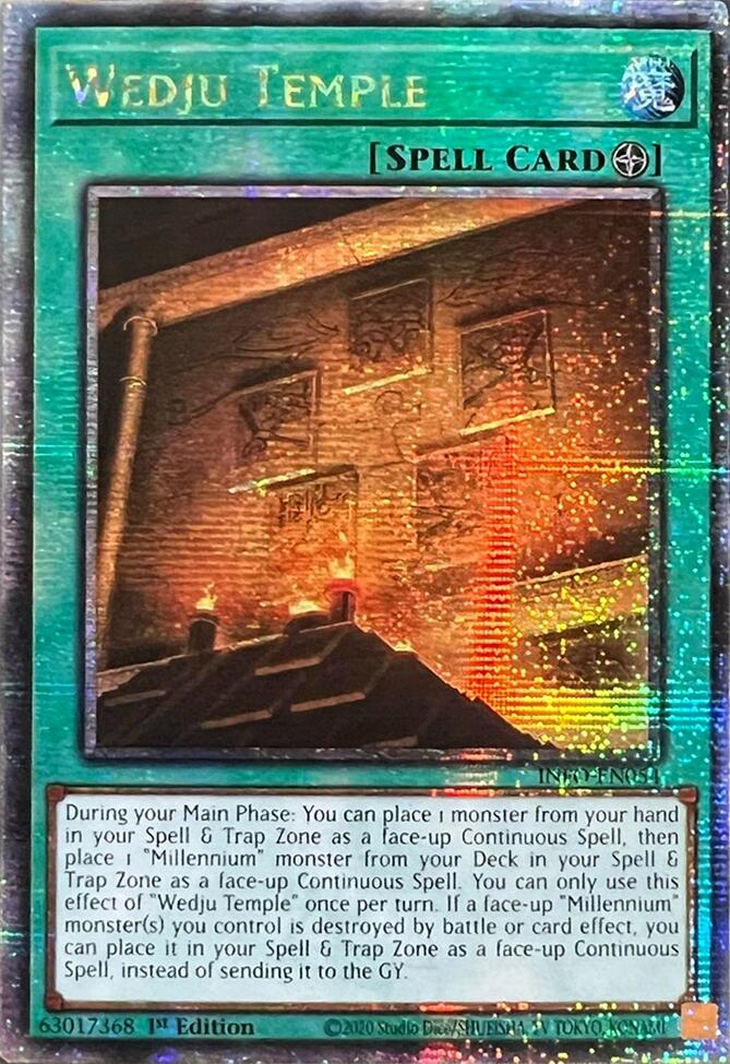 Wedju Temple (Quarter Century Secret Rare) [INFO-EN054] Quarter Century Secret Rare | Card Merchant Takapuna