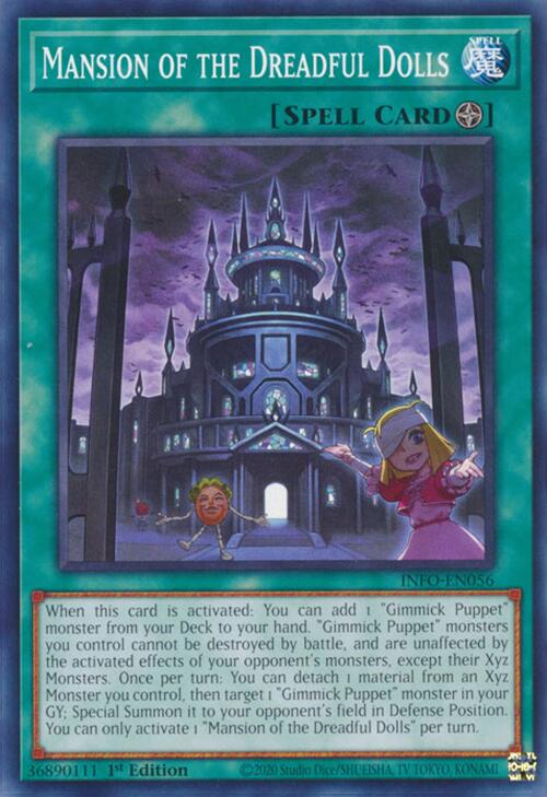 Mansion of the Dreadful Dolls [INFO-EN056] Common | Card Merchant Takapuna