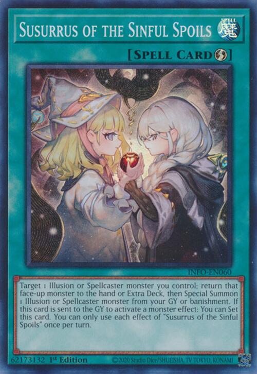 Susurrus of the Sinful Spoils [INFO-EN060] Super Rare | Card Merchant Takapuna