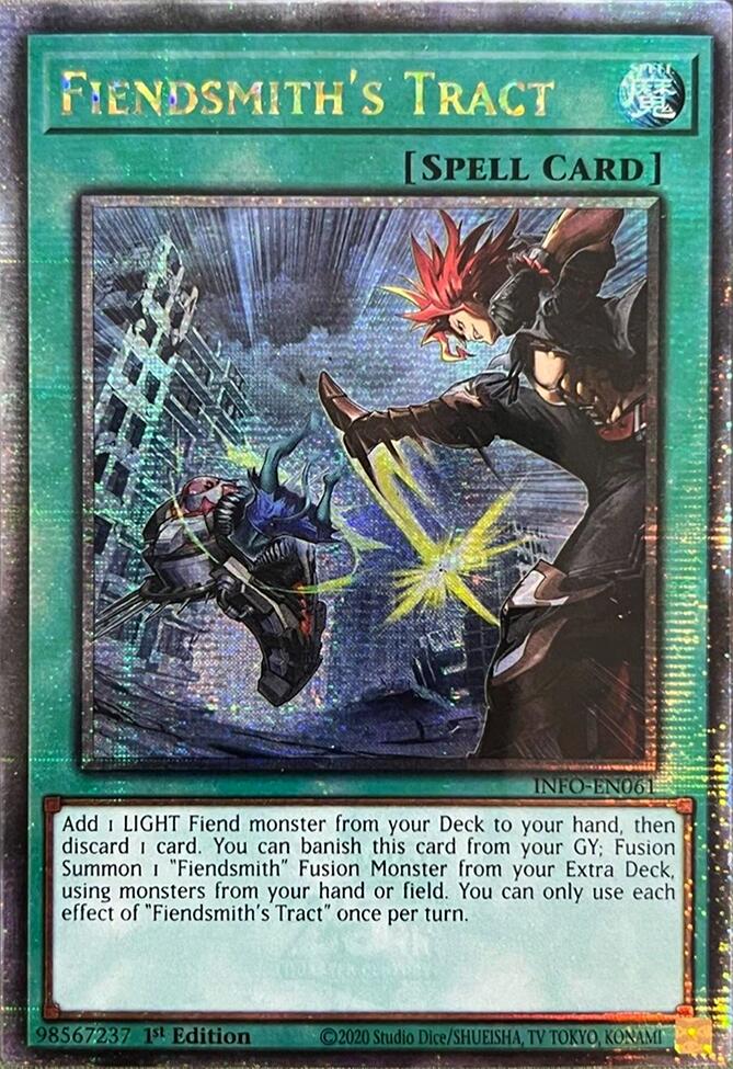 Fiendsmith's Tract (Quarter Century Secret Rare) [INFO-EN061] Quarter Century Secret Rare | Card Merchant Takapuna