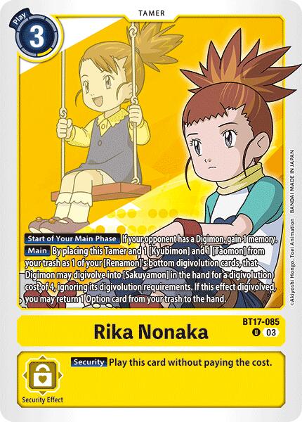 Rika Nonaka [BT17-085] [Secret Crisis] | Card Merchant Takapuna