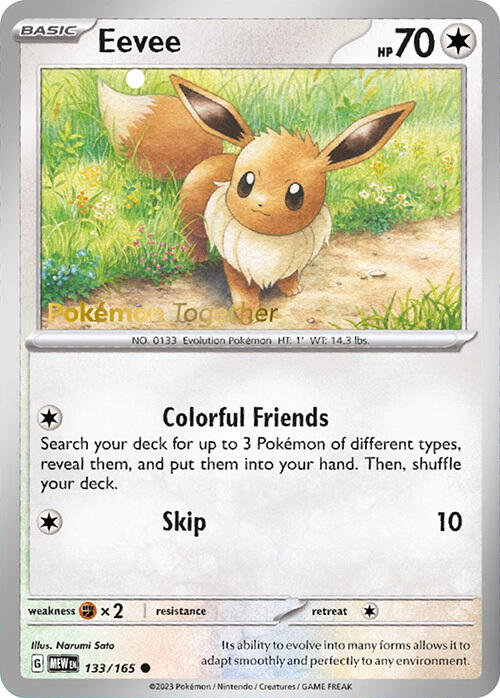 Eevee (133/165) (PokePost Promo) [Scarlet & Violet 151] | Card Merchant Takapuna