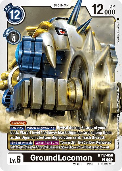 GroundLocomon [BT17-058] [Secret Crisis] | Card Merchant Takapuna