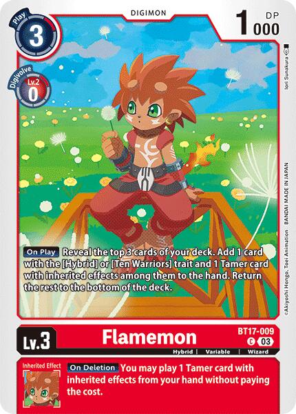 Flamemon [BT17-009] [Secret Crisis] | Card Merchant Takapuna