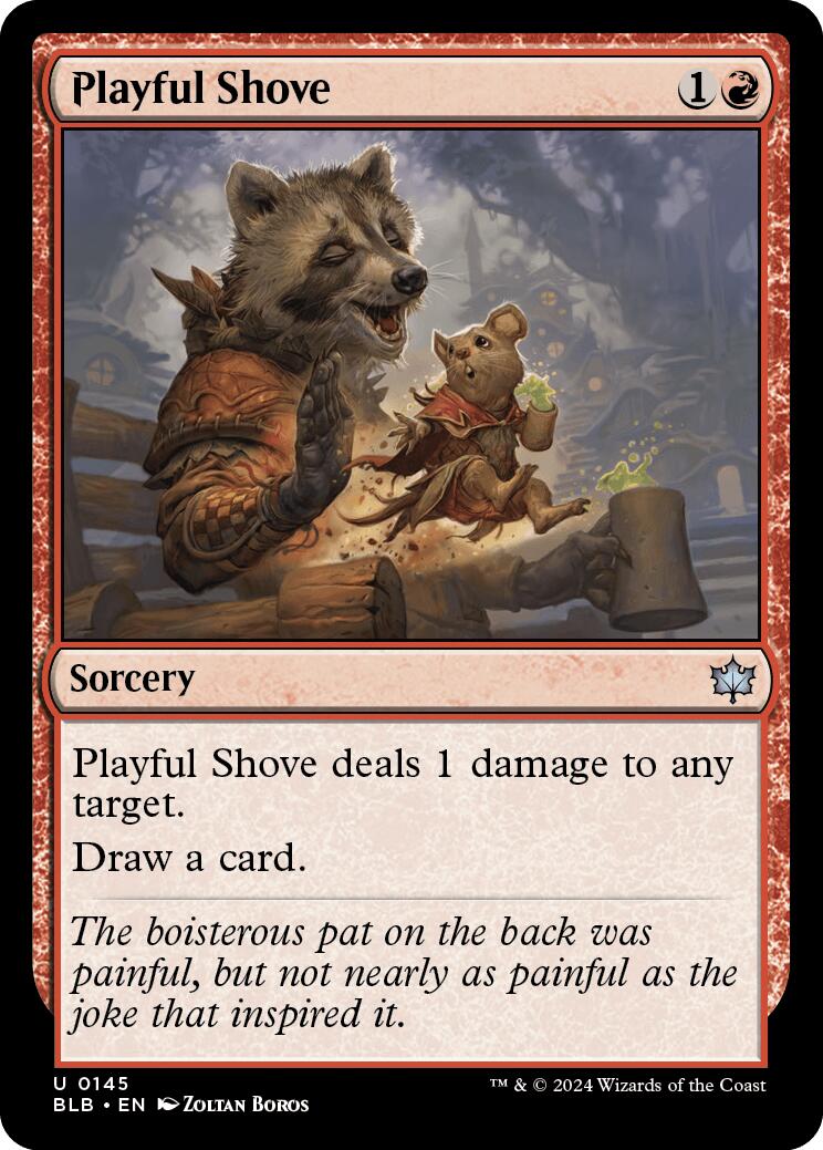 Playful Shove [Bloomburrow] | Card Merchant Takapuna