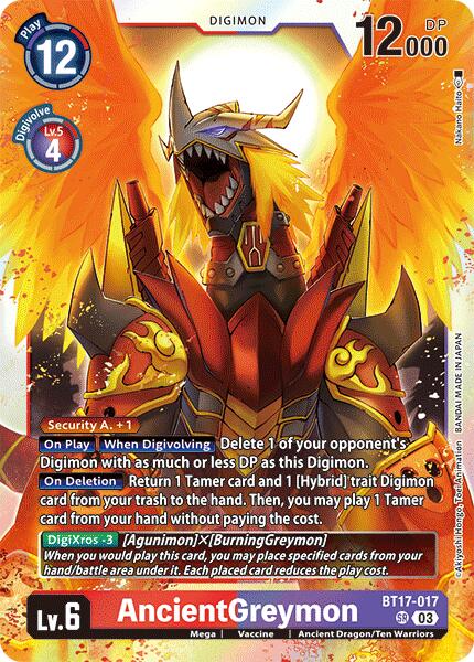 AncientGreymon [BT17-017] [Secret Crisis] | Card Merchant Takapuna