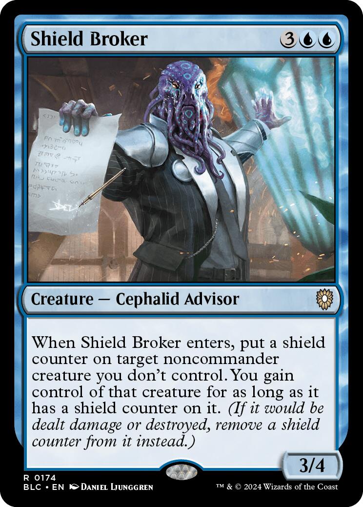 Shield Broker [Bloomburrow Commander] | Card Merchant Takapuna