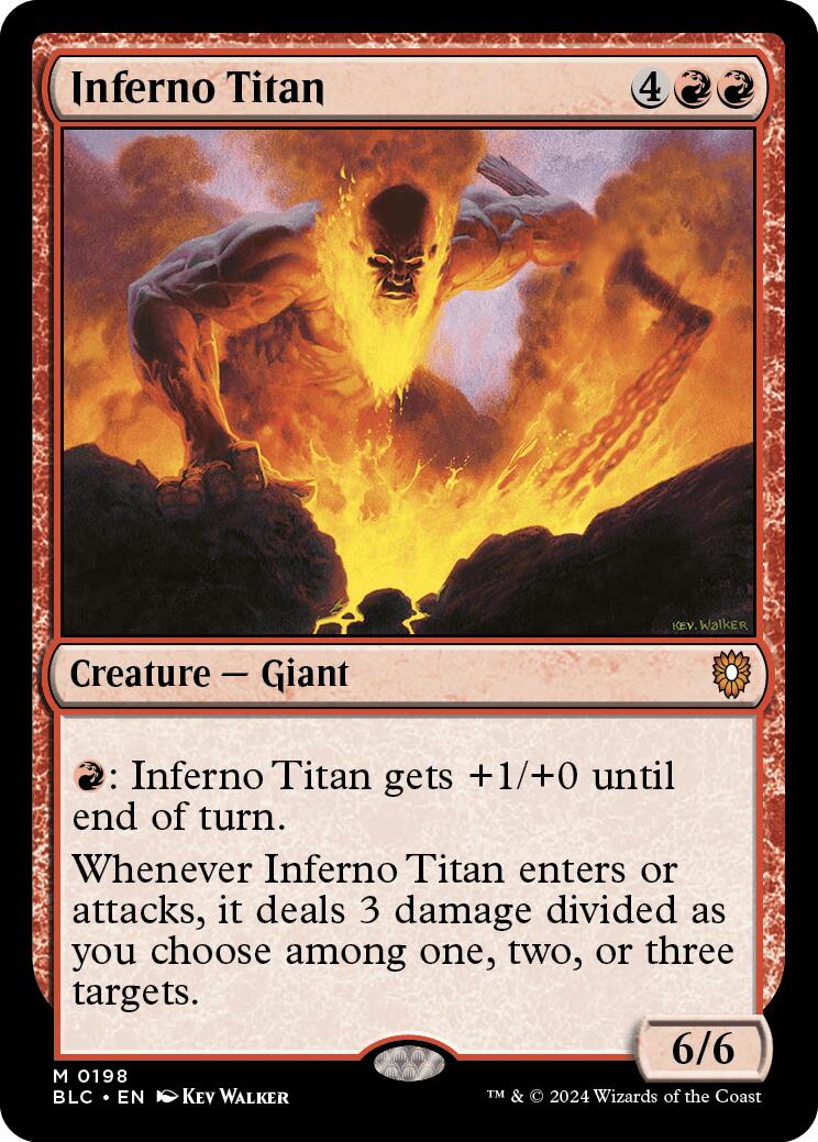 Inferno Titan [Bloomburrow Commander] | Card Merchant Takapuna