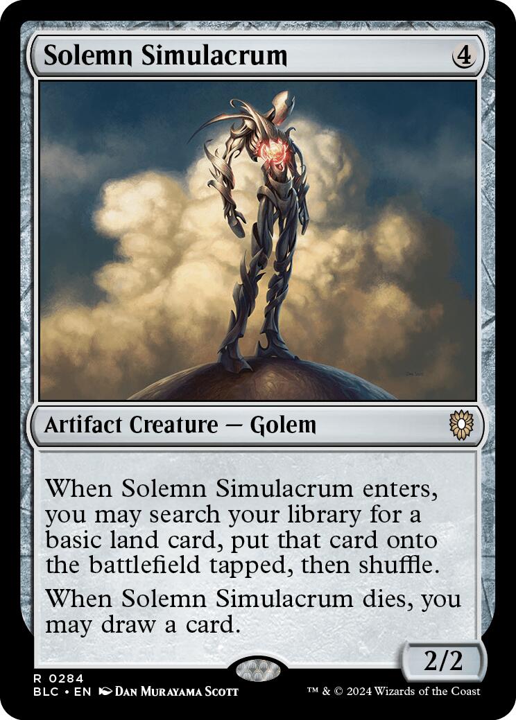 Solemn Simulacrum [Bloomburrow Commander] | Card Merchant Takapuna