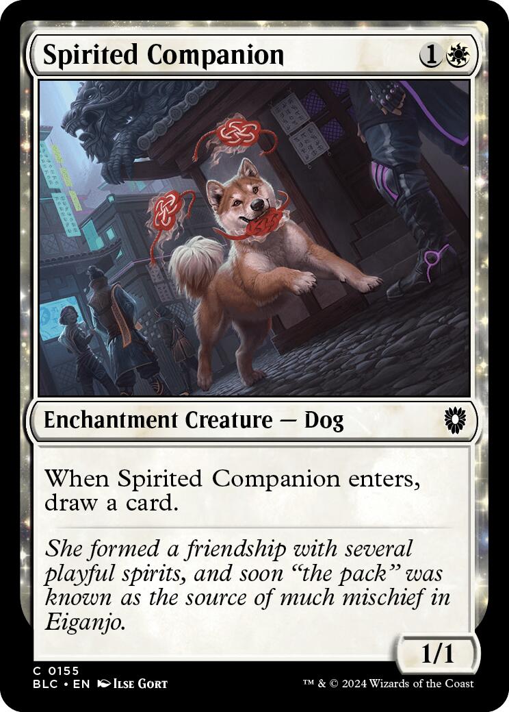 Spirited Companion [Bloomburrow Commander] | Card Merchant Takapuna